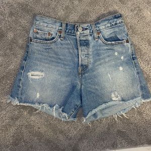 Levi’s High Rise Denim Shorts